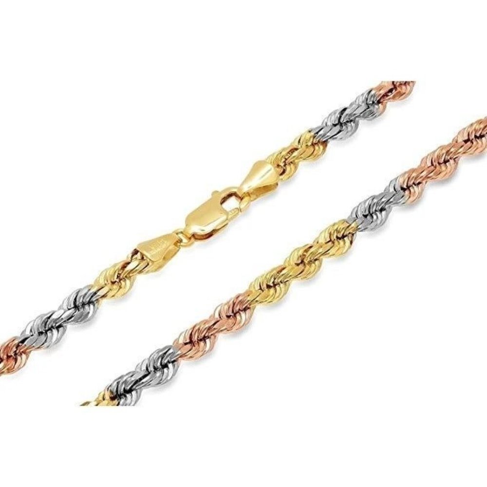 14K Gold 3C 2.0 mm Solid Rope Chain 20"